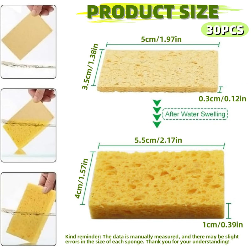 Soldering Iron Cleaning Sponge, Soldering Tip Cleaner, Soldering Iron Cleaner Pads, Soldering Welding Cleaning Sponge, Welding Cleaning Sponge, Soldering Sponge Replacement Sponge for Cleaning