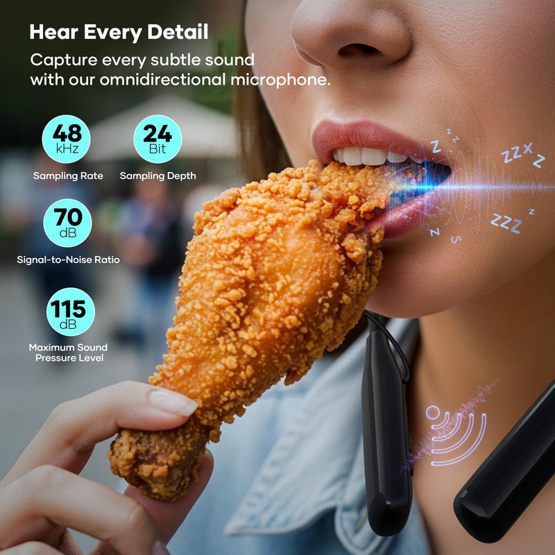Wireless Neckband Microphone Headset Kit with in-Ear Monitor, Remote Audio Mixer, Bluetooth Music, Voice Changer, All-in-One for Streaming & Podcasting, Compatible with iPhone & Android