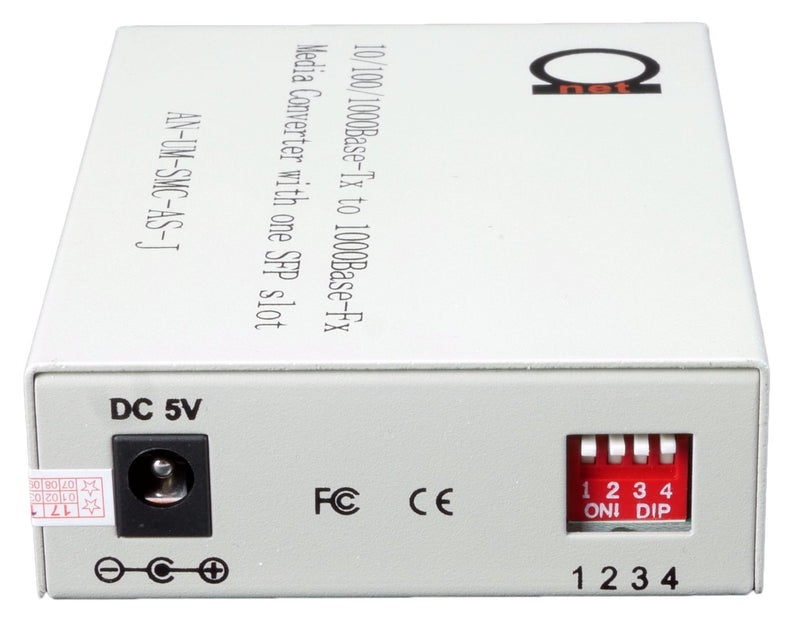 Single Mode LC Gigabit Fiber to Ethernet Media Converter, LC SFP Included | SFP 1310nm 20 km/12.43 miles, Cat6 cable in set - UTP Cat5e Cat6 RJ45 10/100/1000 auto sensing, 1000/100Base-LX, jumbo, LLF