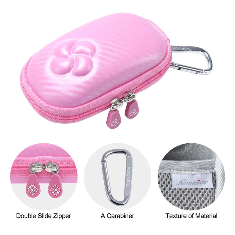 Koonice Hard Case Compatible for Apple Magic Mouse (I and II 2nd Gen) Including Carabiner (Pink) Pink