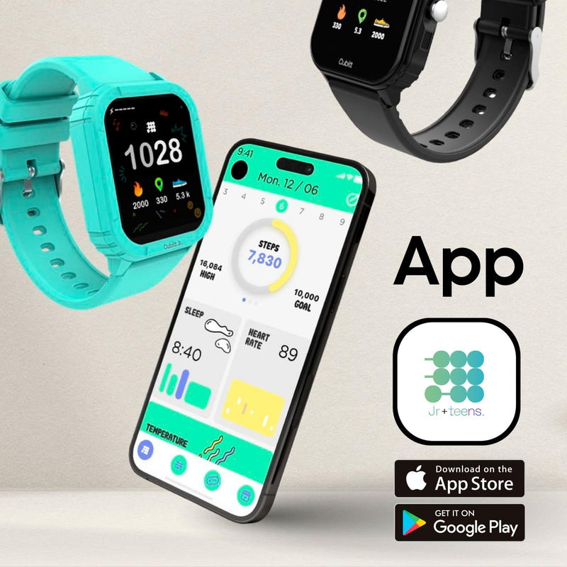 Cubitt Teens Smartwatch, 1.85” Touchscreen Fitness Tracker – Obsidian Black | For Ages 11–14, 6 Sport Modes, HR & Sleep Monitor, Built-in Games, Parental Lock, IP68 Water Resistance, 7-Day Battery