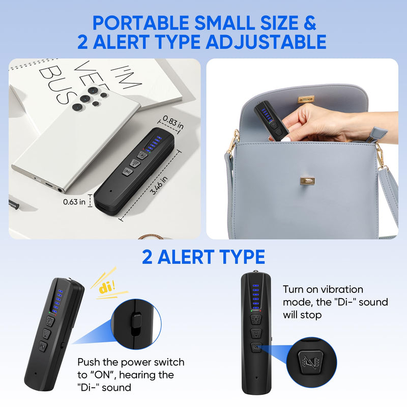 AI Hidden Camera Detector, Anti-Spy Camera Finder RF Signal & WiFi Scanner Hidden Devices Detector for GPS Trackers, 4 Modes for Hotel, Bathroom, Office, Car Travel Security (Black) Black