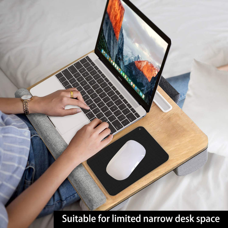 Small Mouse Pad 6 x 8 Inch, Audimi Mini Mouse Pad Thick for Laptop Wireless Mouse Home Office Travel, Portable & Washable (Black) Black