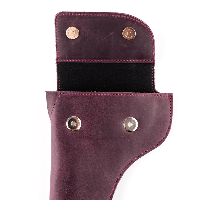 [AUSTRALIA] - Alto/Tenor Saxophone Neck Pouch made of genuine Crazy Horse Leather by MG Leather Work. Sax Neck Bag, alto tenor saxophone neck holder Saxophone accessories (Tenor, Marsala) 