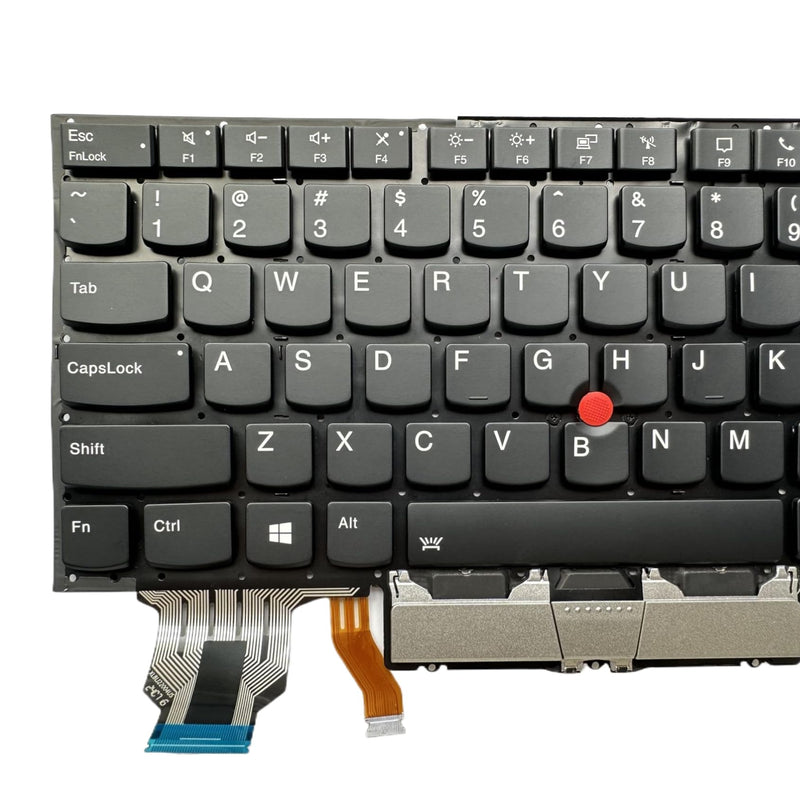 Laptop Replacement US Layout with Backlit Keyboard for Lenovo ThinkPad X1 Carbon Gen 7th 2019 X1 Carbon Gen 8th 2020 Type 20QD 20QE 20R1 20R2 X1 Yoga Gen 4 2019 & X1 Yoga Gen 5 2020 CS19BL-84US