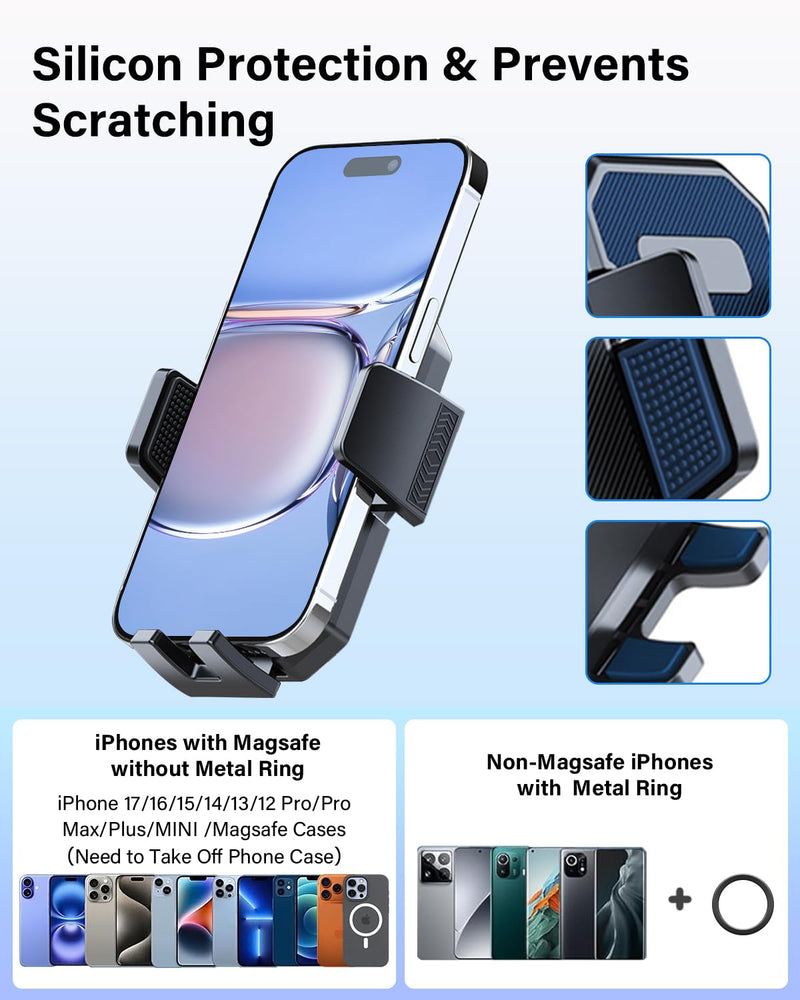 PZK Car Phone Holder for 2020-2022 Mercedes-Benz GLC/C-Class 2019-2021 | 10.25-Inch Screen Auto Lock Car Phone Mount One Button Release Fixed Clip Hands-Free 360° Rotation Fit 4.0-7.0'' Phones GLC 2020-2022 / C-Class 2019-2021 (10.25-Inch)