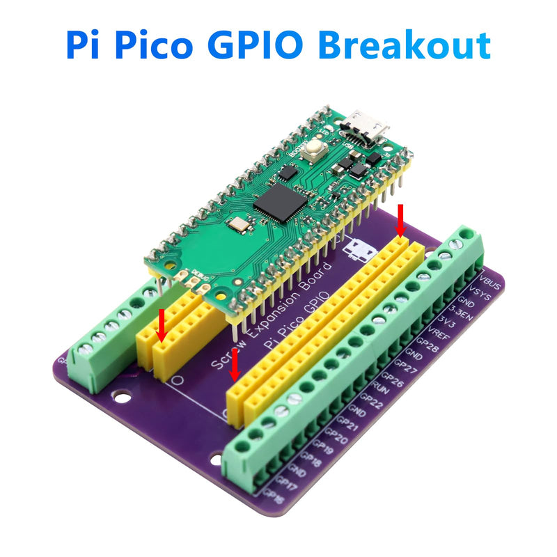 [AUSTRALIA] - APKLVSR Breakout Board for RPI PICO Expansion Board, Flexible PCB Shield Board, Breakout Board, GPIO Sensor, Terminal Block Shield with Pin Header 