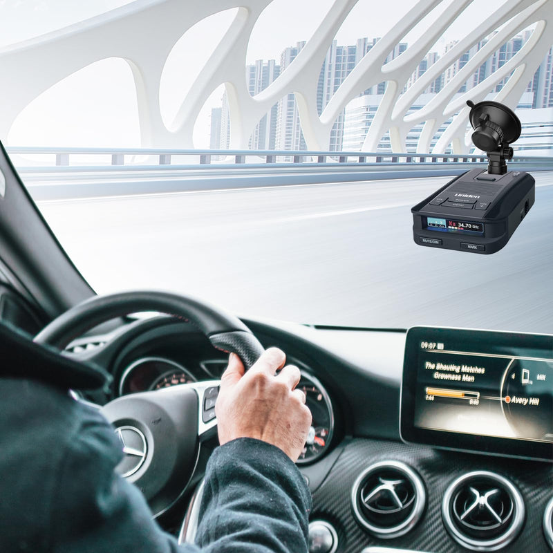 Radar Detector Mount, Car Windshield &Dashboard Suction Cup Bracket, Suitable for UNIDEN R1 R2 R3 R4 R7 DFR3 DFR6 DFR7 DFR8 DFR9 Radar Detector (Only Applicable to Uniden Models), Easy to Install