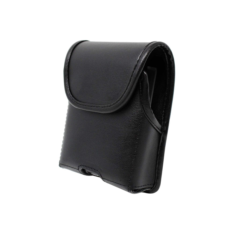 Turtleback Holster Designed for Motorola Razr (2020) 5G (2019) Vertical Belt Case Black Leather Pouch with Executive Belt Clip, Black Leather / Flush Clip Vert