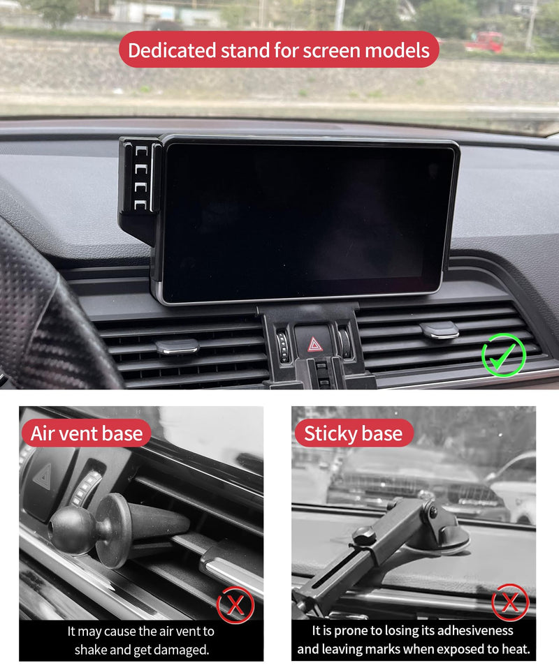 Wireless Charging Car Phone Holder for Audi Q5,A5,RS5,A4,Allroad,8.3"Screen | Magsafe Accessories Fast Charging Magnetic cell phone Holder Clip Compatible with iPhone Android, 3D Fit Vehicle Phone Stand