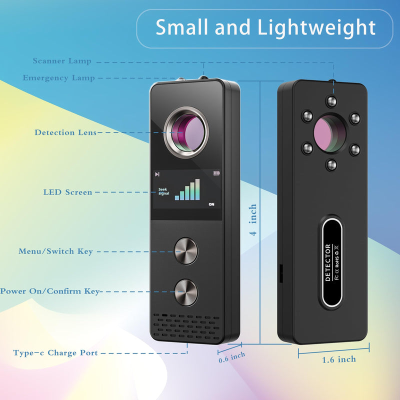 [AUSTRALIA] - Hidden Camera Detector - RF Bug Detector Device for Privacy Protection | Anti-Spy Finder for Travel & Hotels 