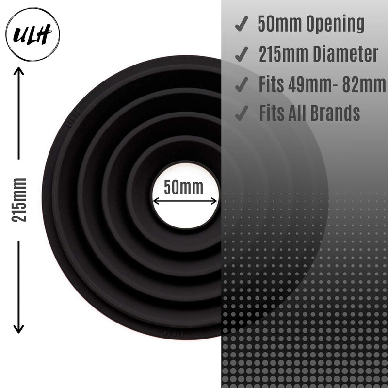 [AUSTRALIA] - Original ULHgo Ultimate Lens Hood - Camera Lens Anti Reflection - LenSkirt Antireflection - DSLR Rubber Lens Hoods - Fits 49mm to 82mm Filter Thread - from Kickstarter 