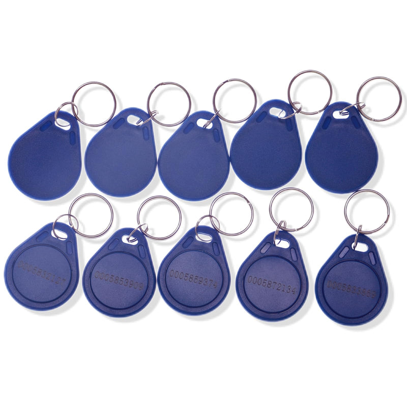 20pcs RFID 125KHz Proximity ID Keychain Cards TK4100, Compatible with EM4100 Chips, for Smart Entry Access Control System, Key Card