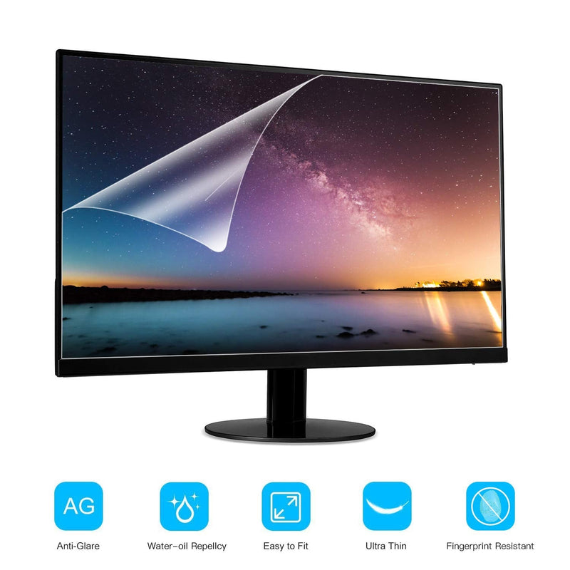 F FORITO 2-Pack 21.5 Inch Monitor Anti Glare Screen Protector for 21.5 Inch Desktop and All-in-One Computer with 16:9 Aspect Ratio Screen For 19-27" Desktop Monitor
