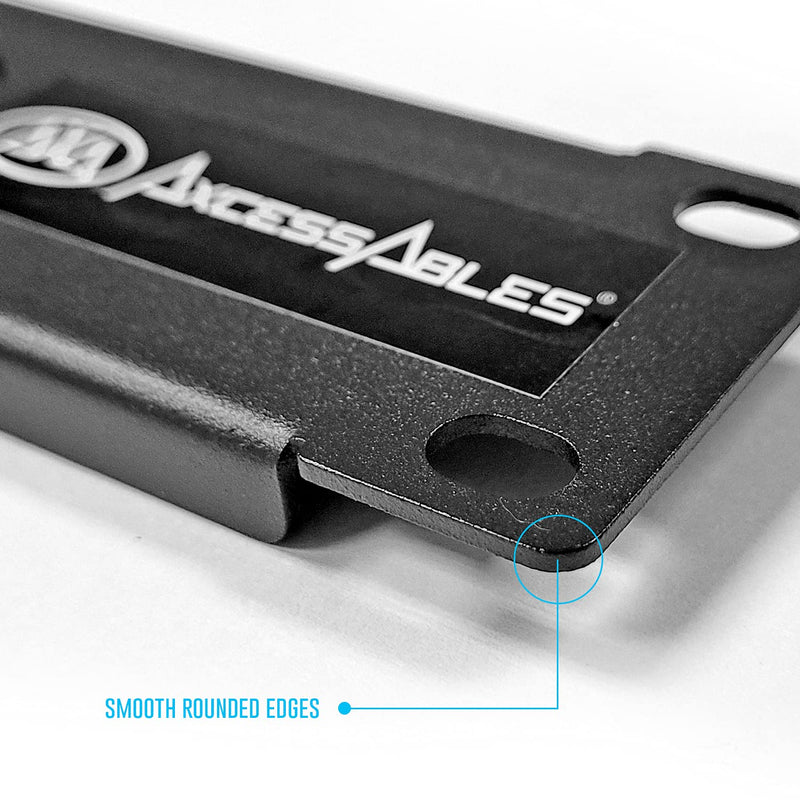 AxcessAbles RKINPUT1U 1U D-Series 8 Connectors Punch-Out Component Panel for 19 inch AV, Sound, Computer Equipment Racks. Patch Panel Compatible with XLR, Speakon, Neutrik Outputs.