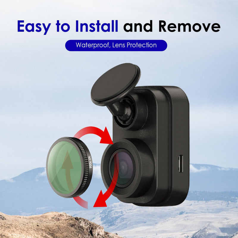30mm Circular Polarizer Filter,Ultimate CPL Filter,Lens Protection for Garmin Mini 2,47,57 Dash Cam