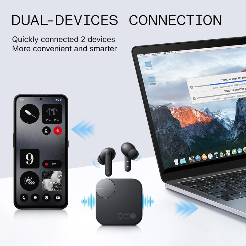 CMF Buds Pro 2 Wireless Earbuds with Smart Dial, 50dB Hybrid Noise Cancelling Earbuds Wireless Bluetooth 5.3, 11mm Bass with LDAC, 6 Hi-Res Audio Mics, 43H Playtime, Fast Charging Case, Dark Grey Modern