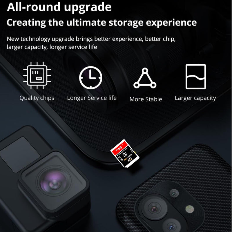 [AUSTRALIA] - Card - Class 10, High-Speed Memory Card with 100MB/s for Digital Camera, Dash Cam, & Video Recording | Durable & Reliable Storage for Memories, Camera Card 64GB (Pack of 1) 64GB (Pack of 1) 