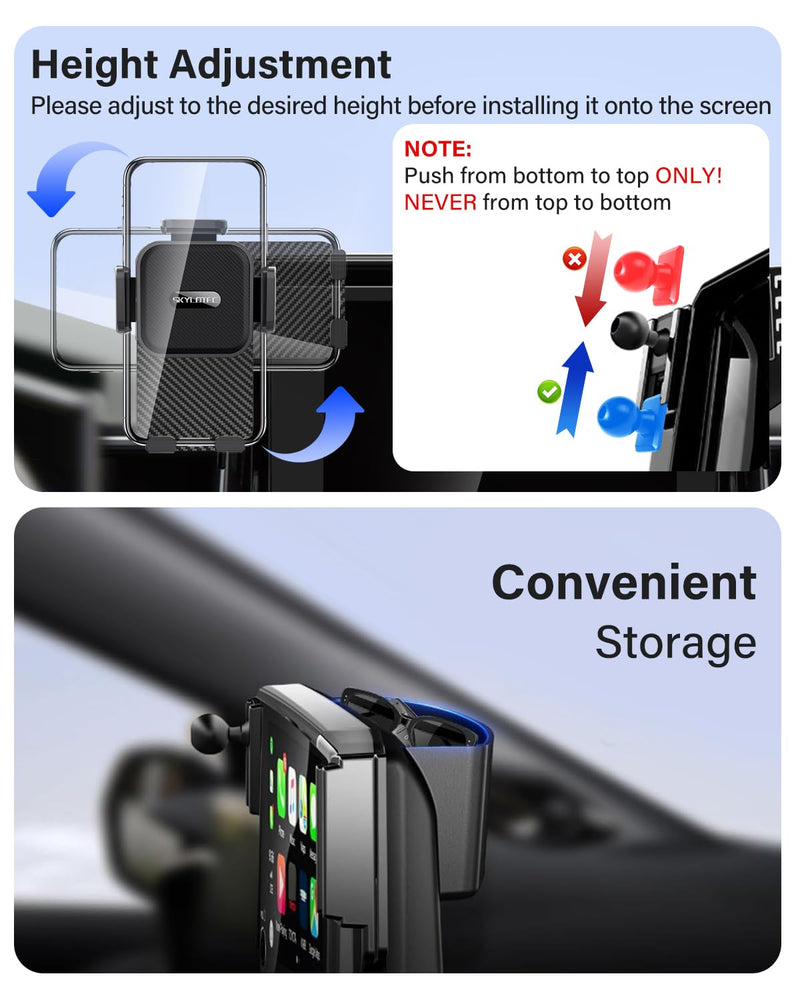 SKYLOTEC Cell Phone Holder for Audi A4 A5 2020-2025/Q5 2021-2024 | for Audi A4 A5 Screen Mount Accessories, Automobile Cradles Bracket for iPhone Smartphones, 10.1-Inch ONLY Universal Holder A4 A5 2020+