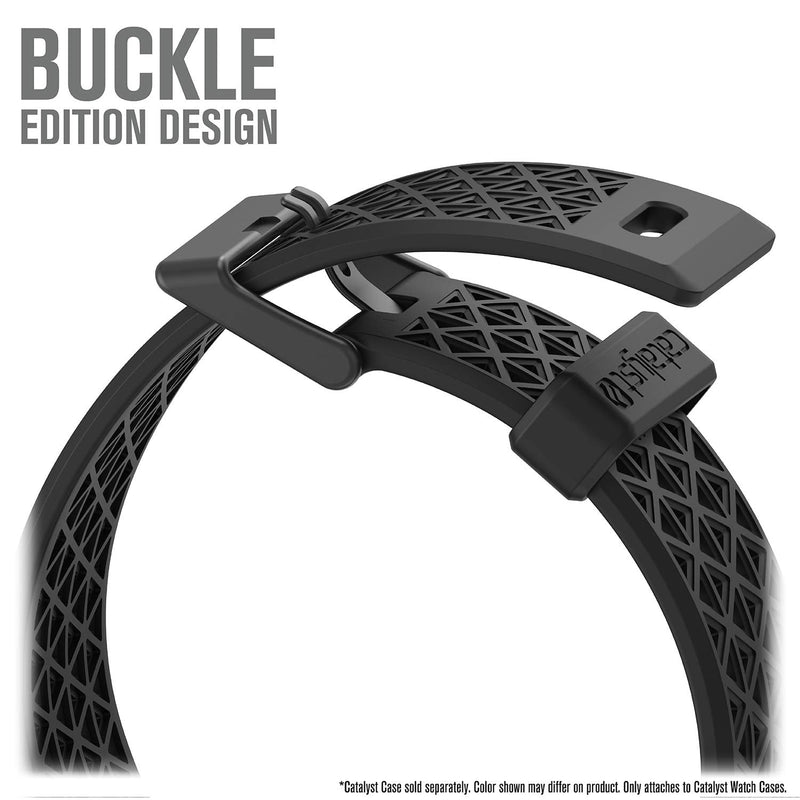 Catalyst Designed for Apple Watch SE 38mm 40mm, Series 6, Breathable, Sports Wristband Strap Replacement Band Without connectors Designed for Series SE/6/5/4/3/2/1 - Stealth Black