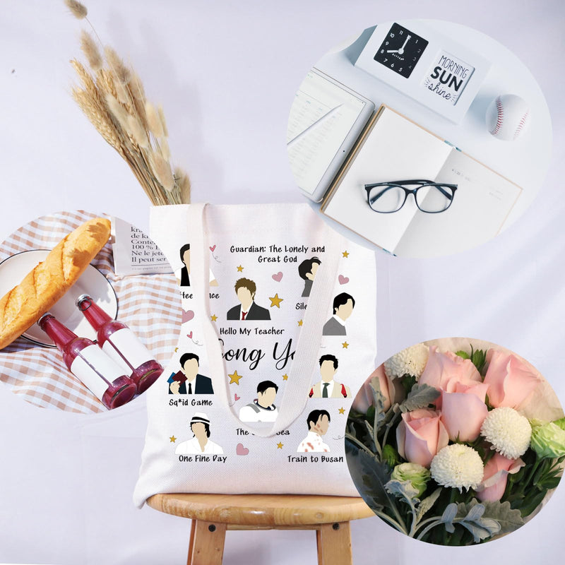 G2TUP Actor Inspired Gift Gong Y Tote Bag Korean Drama Lover Handbag South Korean Culture Gift Gong Y Tb