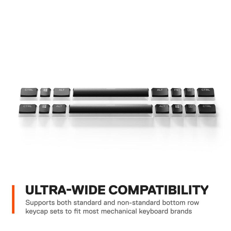 SteelSeries PRISMCAPS - Double Shot Pudding-Style Keycaps - Durable PBT Thermoplastic - Compatible with a Wide Range of Mechanical Keyboards - Black