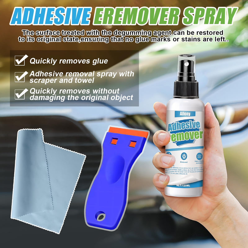 [AUSTRALIA] - Allony Sticker Remover, Adhesive Residue Remover, Window Frame, Superglue Remover, Sticker Effectively Removes Stickers and Labels from Surfaces 120 ml 