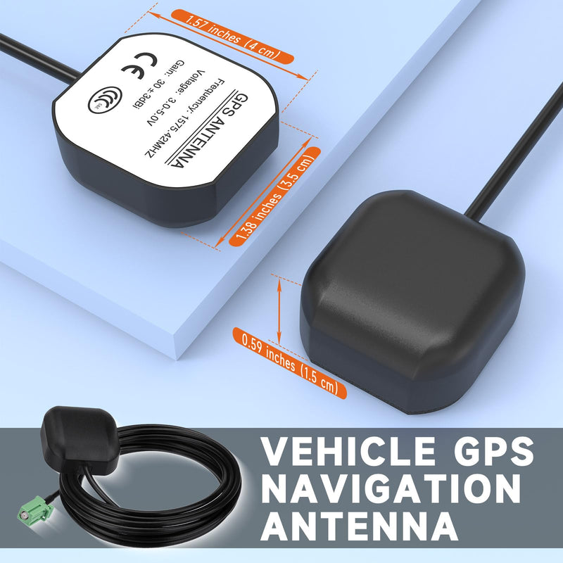 SZSAUTO Waterproof Active GPS Navigation Antennae Car GPS Antenna Compatible with Pioneer AVIC 5000NEX 5100NEX 5200NEX 5201NEX 6000NEX 6100NEX 6200NEX 6201NEX 7000NEX 7100NEX 7200NEX 8000NEX GPS Units AVIC Straight Female Connector