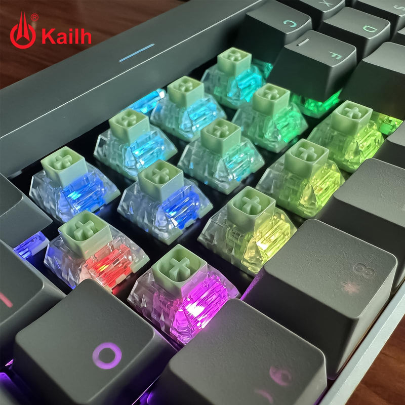 [AUSTRALIA] - Kailh Box Jade Pro+ Switches for mx Mechanical Keyboard,3-Pin 55gf/Thick Clicky/Firm Response/RGB/Crisp Sound Switches(72pcs) 72PCS Bamboo 