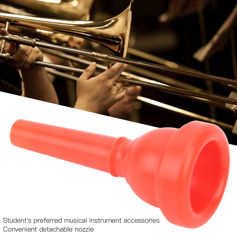Trombone Mouthpiece ABS Trombone Mouth Trombone Player Beginners Instruments Accessories MT‑22(red)