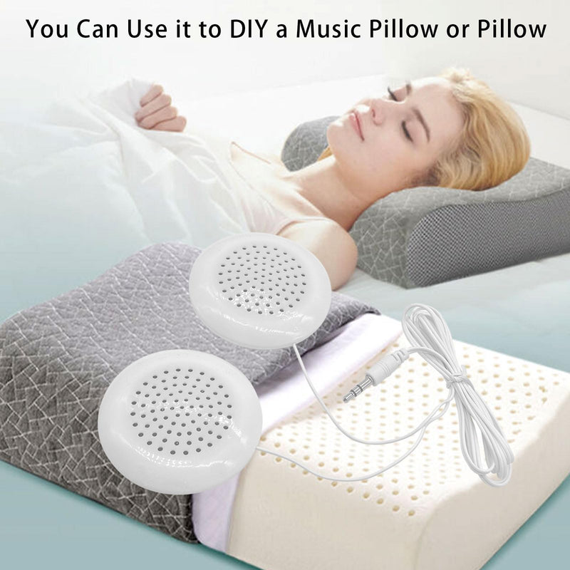 Flylin Pillow Speaker, 3.5mm DIY Portable Mini Speaker Stereo Speakers with 2 Stereo Sound HiFi Speakers for MP3 Phone Portable CD 1