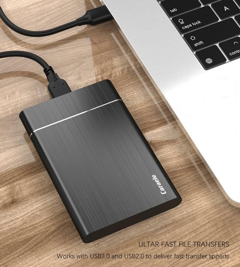 750GB Portable External Hard Drive USB3.0 Mobile HDD Storage for PC, Mac, Desktop, Laptop, Mac, Chromebook, Xbox One, Xbox 360, PS4 (Black) 750GB Black