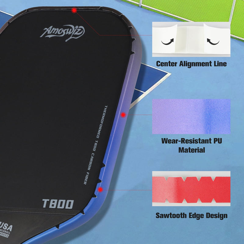 [AUSTRALIA] - Pickleball Edge Guard Tape, Pickleball Protection Tapes 3 Pcs, Gradiant Color Edge Tape, 23MM & 26MM Width, No Wrinkling Edge Guard for 13MM & 16MM & 20MM Thicknesse Paddles Red to Black to Blue Gradiant 