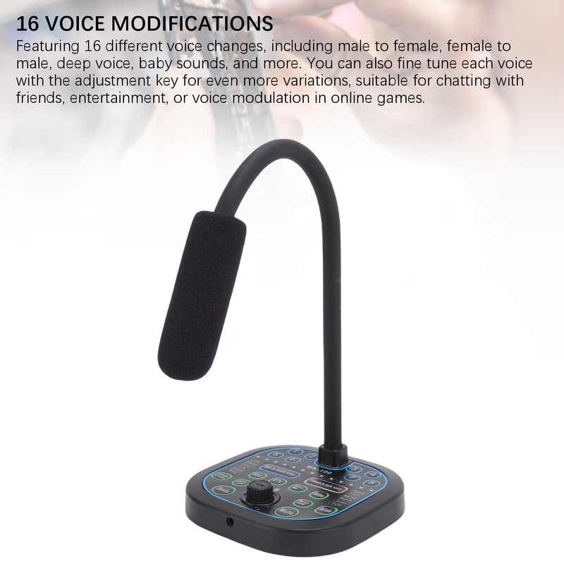 [AUSTRALIA] - Gugxiom Handheld Voice Changer with 16 Sound Effects, USB Type C 3.5mm Microphone Voice Changer, Voice DisguiserCompatible for PC, Phone & Gaming 