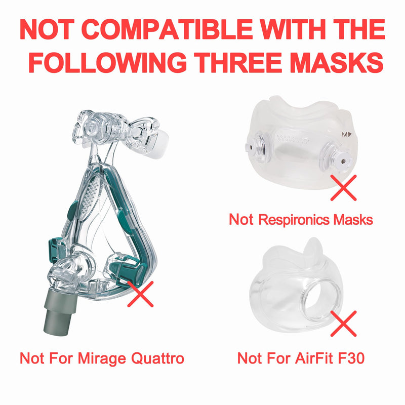 [AUSTRALIA] - Full Face Mask Inserts (M), Reusable Cushion Covers Compatible with AirFit F20 and AirTouch F20, 3 Sizes, Better Fit, Better Sealing CPAP Accessories BlessEase M 
