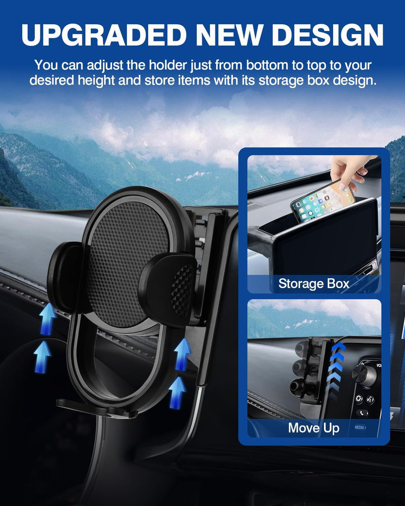 Autorder Car Phone Holder for Toyota Venza 2021 2022 2023 2024 Accessories Phone Mount 12.3" Screen Cell Phone Automobile Cradles 360 Degree Rotation (Not fit Screen with Automatic Light Sensor) Toyota Venza 2021-2024 with 12.3''