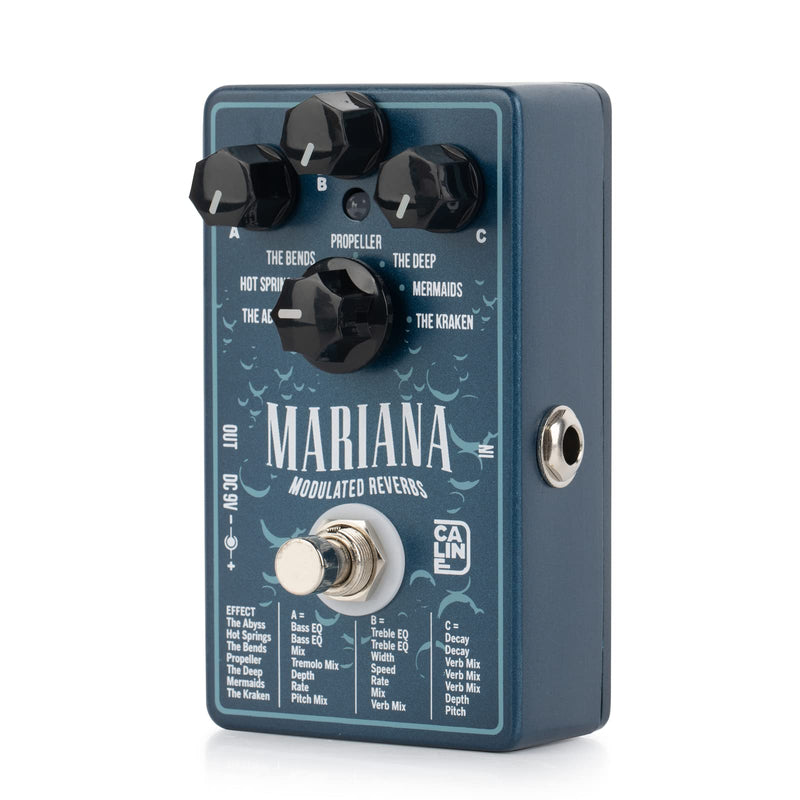 Caline CP-507 Mariana Modulated Digital Reverbs Guitar Effects Pedal (7 Kinds of Reverb) Aluminum Alloy Casing
