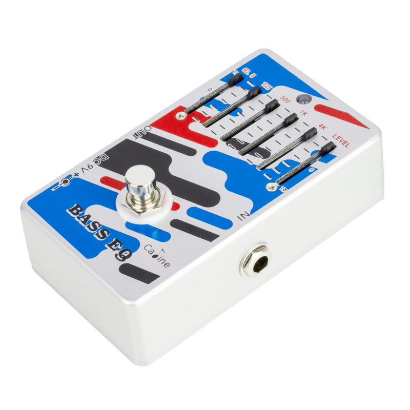 Caline Bass EQ Pedal 5 Band Graphic Equalizer Effect Pedal True Bypass CP-73 (62.5Hz 125Hz 500Hz 1kHz 4kHz) 5 Band EQ-Bass
