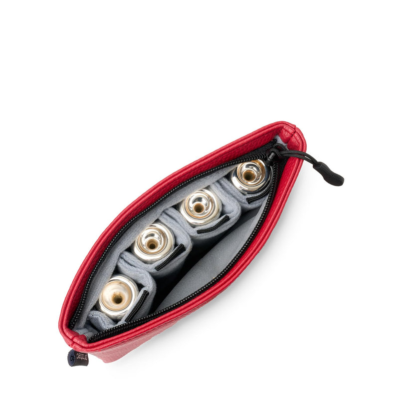 Protec Slim Trumpet Mouthpiece Pouch (4-Piece), Red, Model A215RX