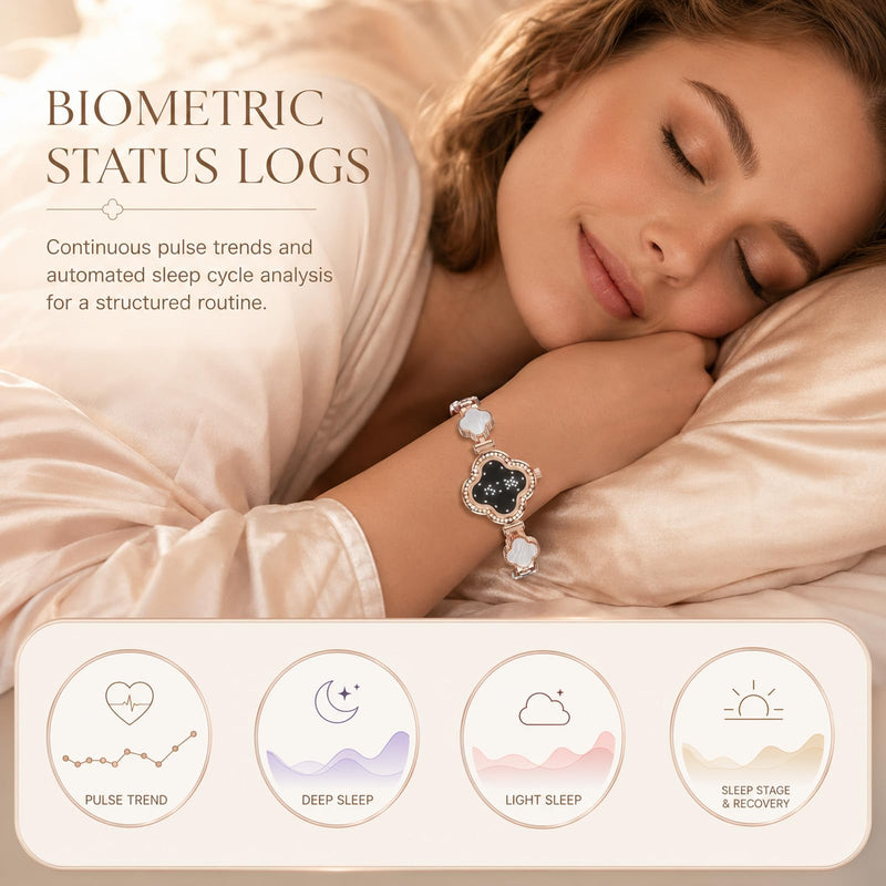 Yihou Smart Bracelet for Women Fitness Tracker Fitness Elegant Bracelet with Heart Rate Monitor Sleep Tracker for Android iOS Rosegold