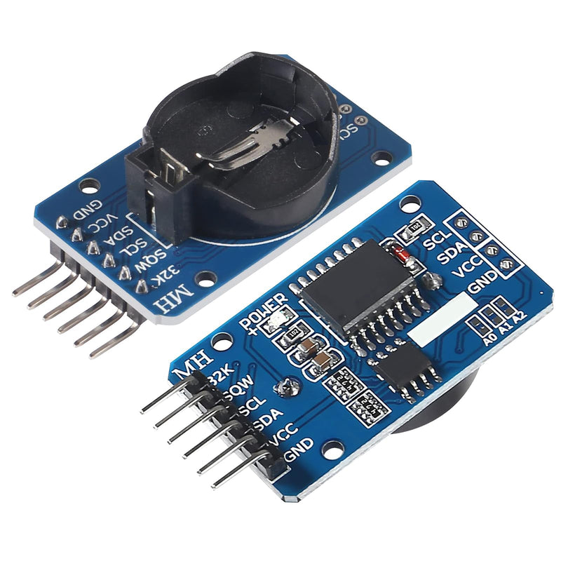 [AUSTRALIA] - APKLVSR Real-Time Clock RTC Module Compatible with I2C Real Time Clock, Clock Module I2C RTC Module for Arduino and RPi with Battery (Pack of 6) 