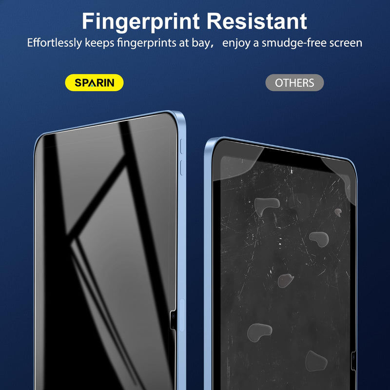 SPARIN Screen Protector Compatible with iPad 10th Generation 10.9 inch (2022 Models), 2 Pack 9H Hardness Tempered Glass for iPad 10 with Case Friendly, Anti-Scratch, Touch Sensitive
