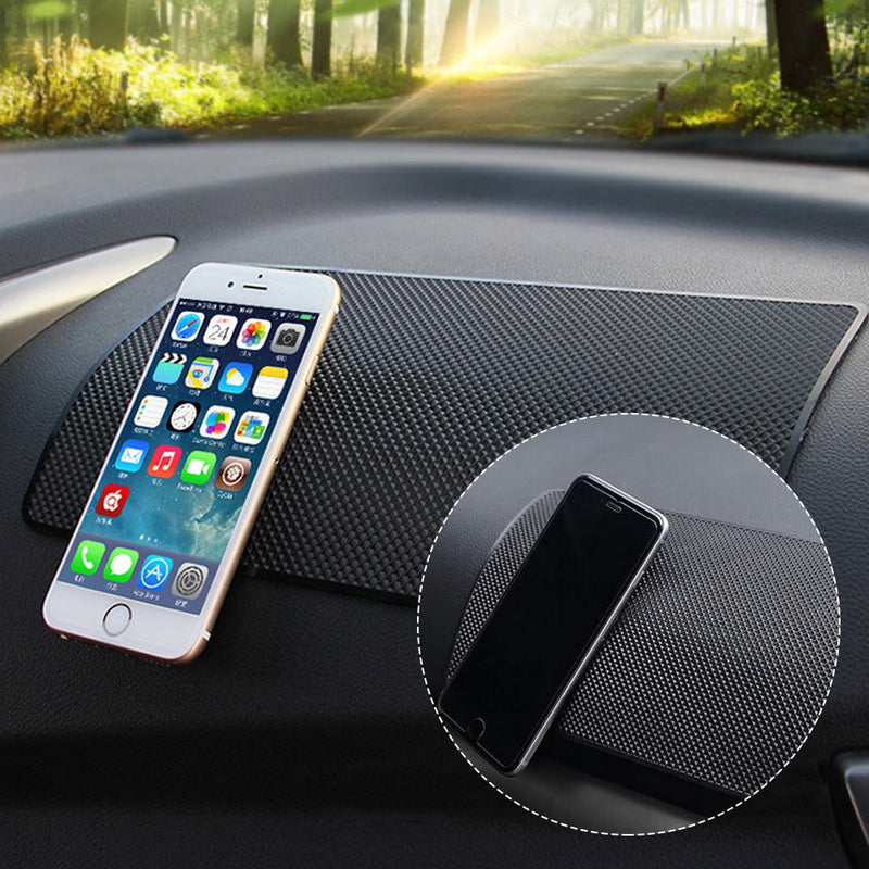 DaKuan Car Dashboard Anti-Slip Mat, 4 Packs 10.5" x 5.7" and 8" x 5.1" Sticky Non-Slip Dashboard Gel Latex Pad for Cell Phone, Sunglasses, Keys, Coins