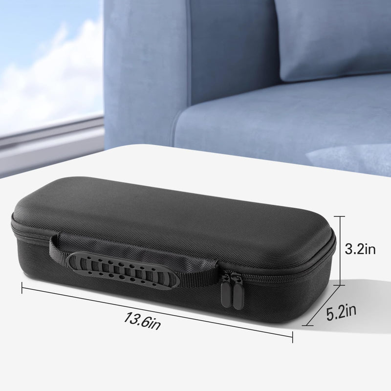 CoBak Hard Carrying Shell Case for PlayStation Portal Remote Player -with Screen Protective Cover, Accessories Storage Bag & Hard Shell for Ultimate Protection. Black