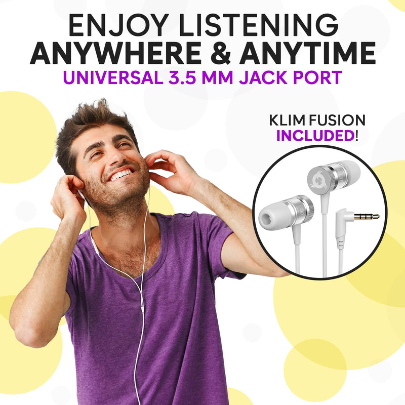 [AUSTRALIA] - KLIM K8 Cassette Tape Player Portable with Fusion Headphones - Cassette Recorder - NEW Version - AM/FM - Built-in Microphone & Speaker - Headphone Jack & Earphones - Black 