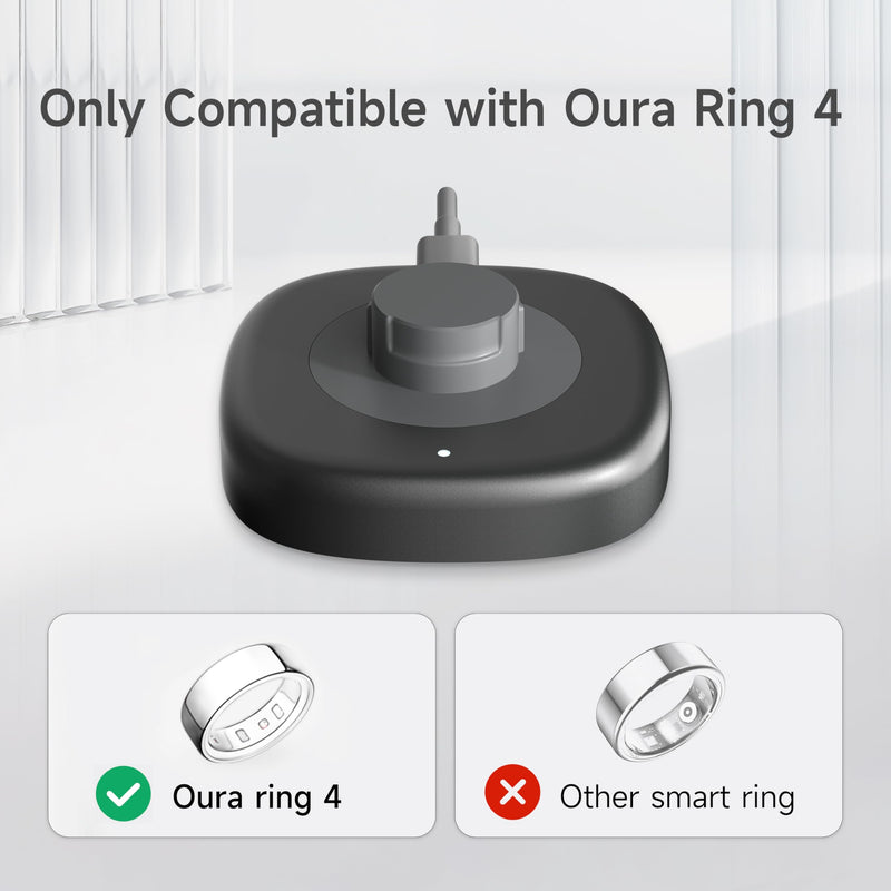 Charger Compatible with Oura Ring Gen 4 Size 7，Fast Charging Dock with USB-C Cable