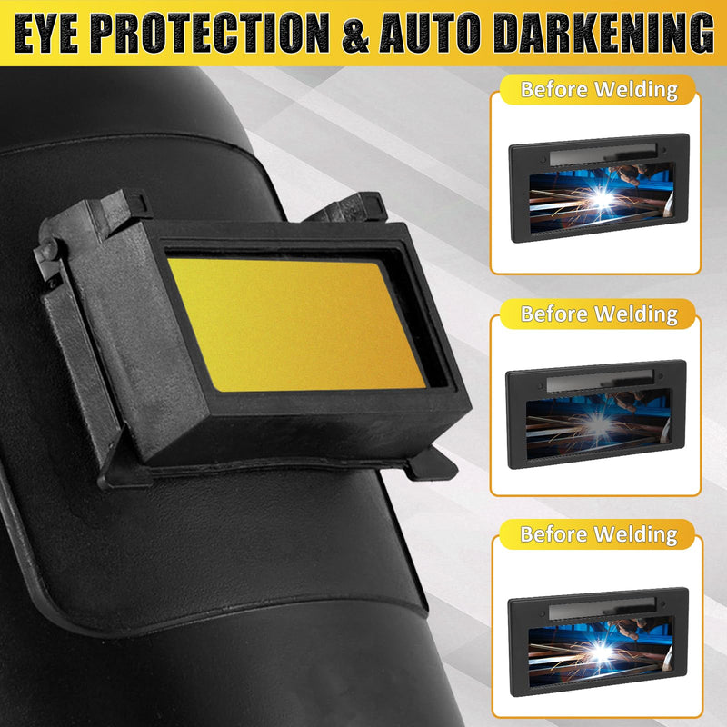 Auto Darkening Welding Lens, Shade 10 True Color Welding Lens Gold 2x4 1/4 Welding Lense for Sugar Scoop Welding Hood or Pancake Welding Hood