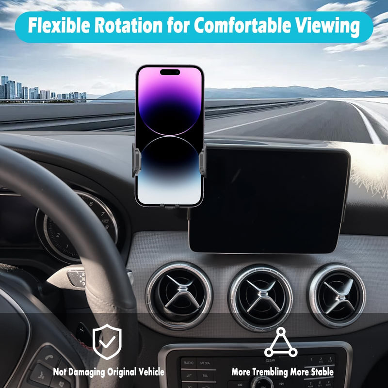 Car Phone Holder Fits for Mercedes Benz CLA 2015-2019 & 2016-2020 GLA Accessories(Only fit for 7/8-inch Screen),Thick Cases Friendly,Cell Phone Mount for 4-7 in Phones CLA 2015-2019 & GLA 2016-2020(7/8 in Screen)