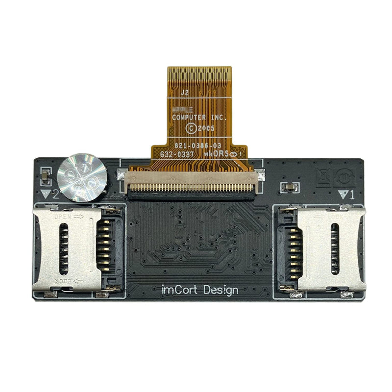 FIP02 Dual Micro SD Adapter for iPod Classic iPod Video 5th 5.5th 6th 6.5th 7th 7.5th TF Card Adapter Replace MK8022GAA MK1634GAL MK1231GAL