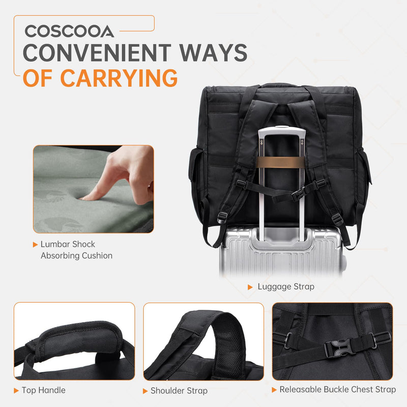 Computer Desktop Tower Carrying Case Compatible with ATX Chassis | M-ATX Mainframe Chassis PC Travel Case for Computer Moving Portable PC Backpack for Keyboard, Mouse and Accessories, Bag Only